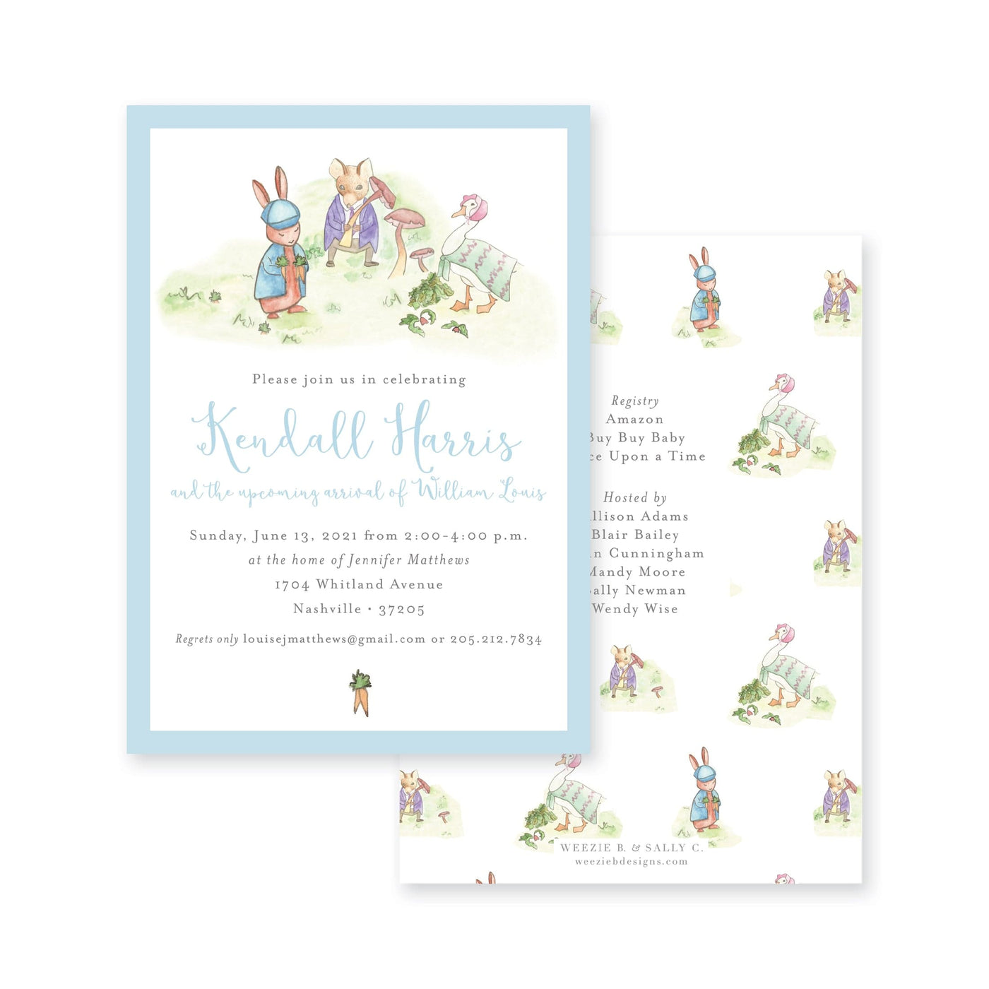 Story Book Rabbit Baby Shower