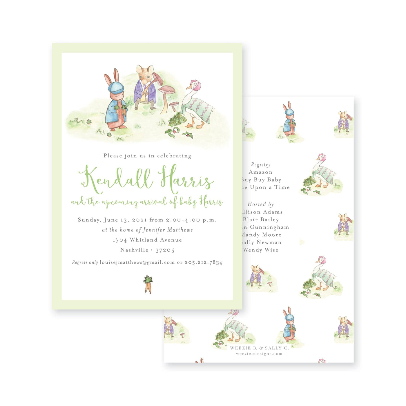 Story Book Rabbit Baby Shower