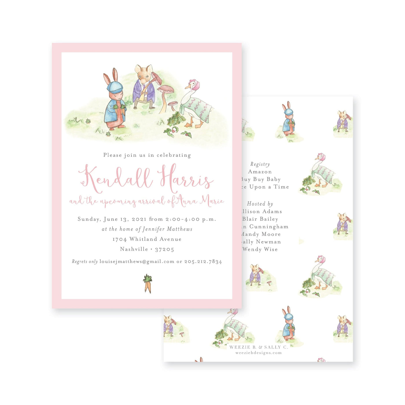 Story Book Rabbit Baby Shower