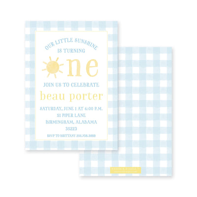 Weezie B. Designs | Sunshine Birthday Invitation