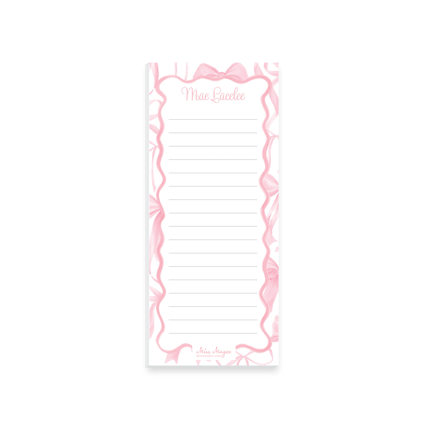 Big Bows Notepad