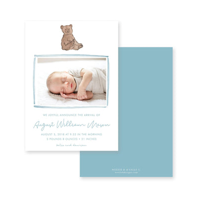 Teddy Bear Birth Announcement