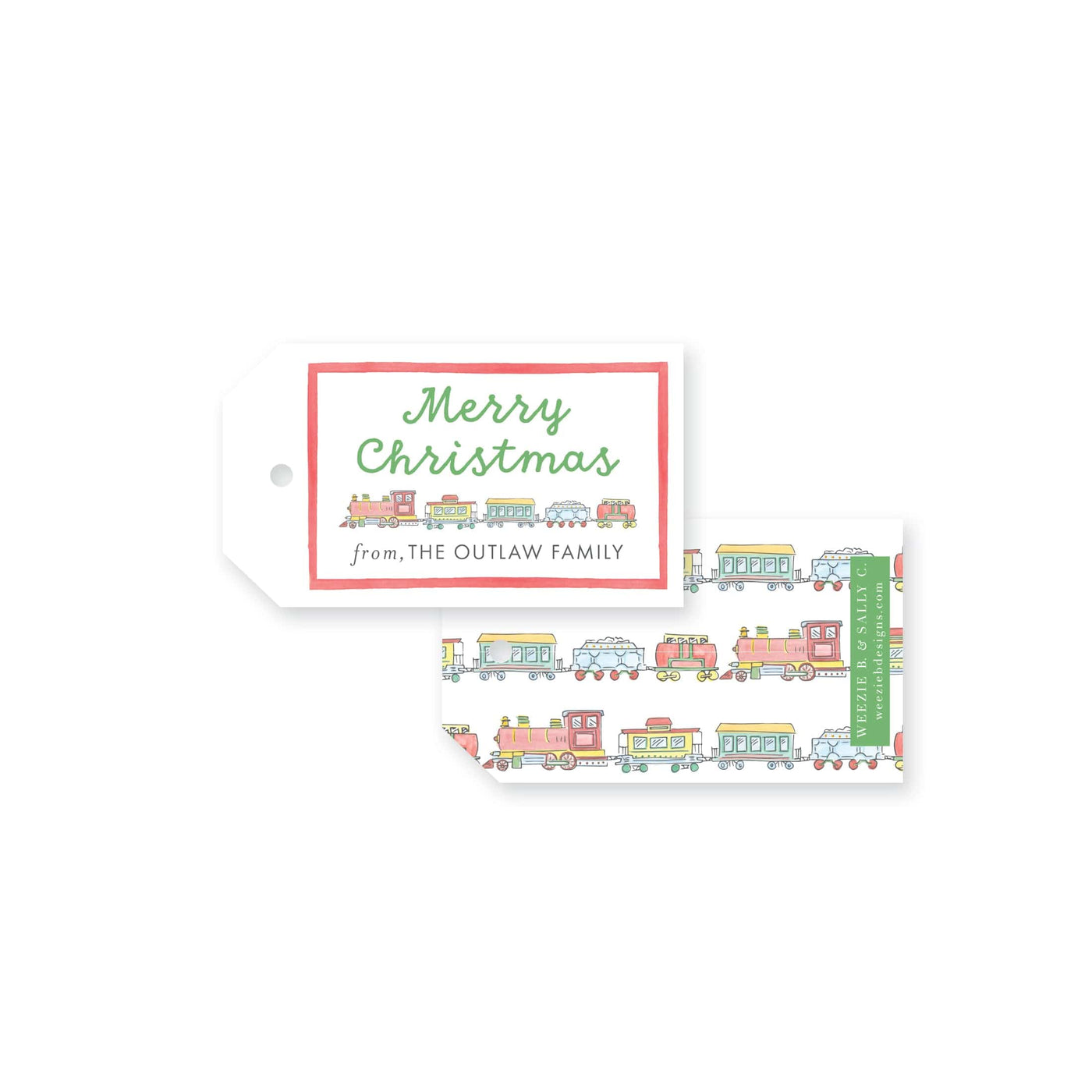 Holiday Express Christmas Tag