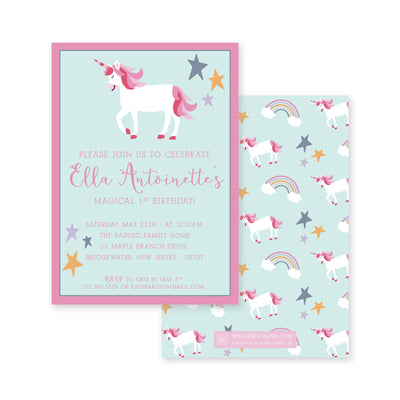 Weezie B. Designs | Kids Birthday Invitation | Magical Birthday