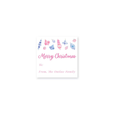 Vintage Chinoiserie Ornaments Christmas Stickers