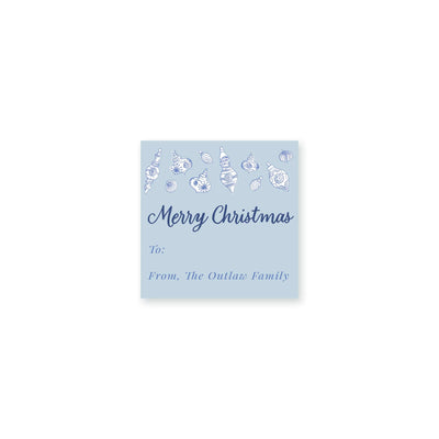 Vintage Chinoiserie Ornaments Christmas Stickers
