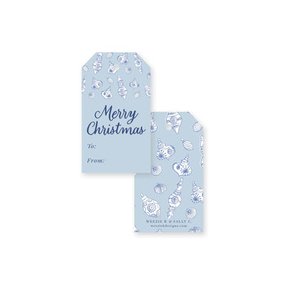 Vintage Chinoiserie Ornaments Christmas Gift Tag