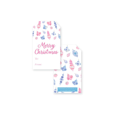 Vintage Chinoiserie Ornaments Christmas Gift Tag