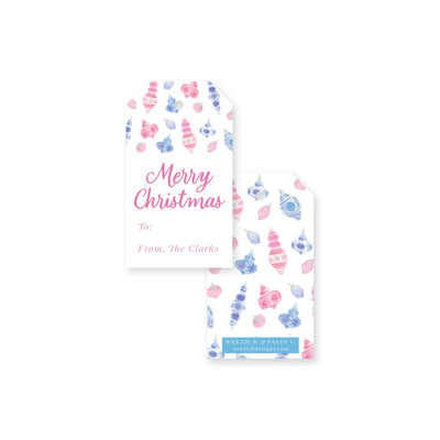 Vintage Chinoiserie Ornaments Christmas Gift Tag