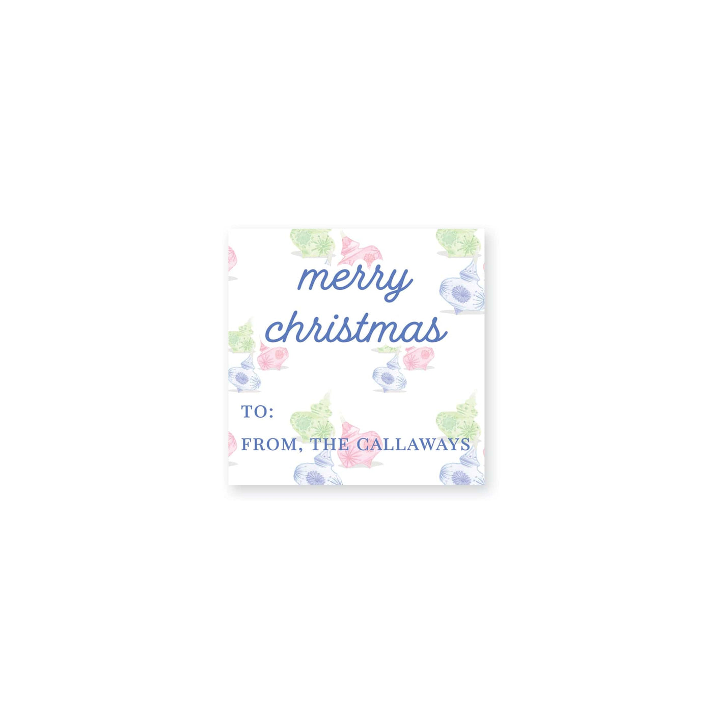 Vintage Ornaments Christmas Stickers