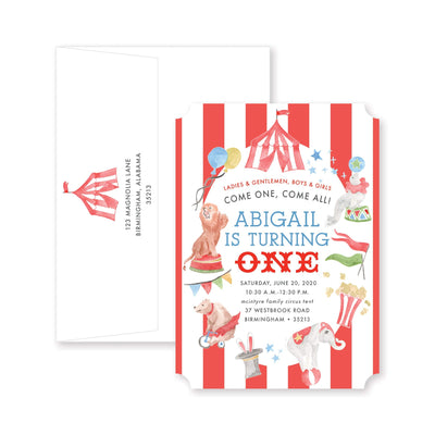 Watercolor Circus Birthday