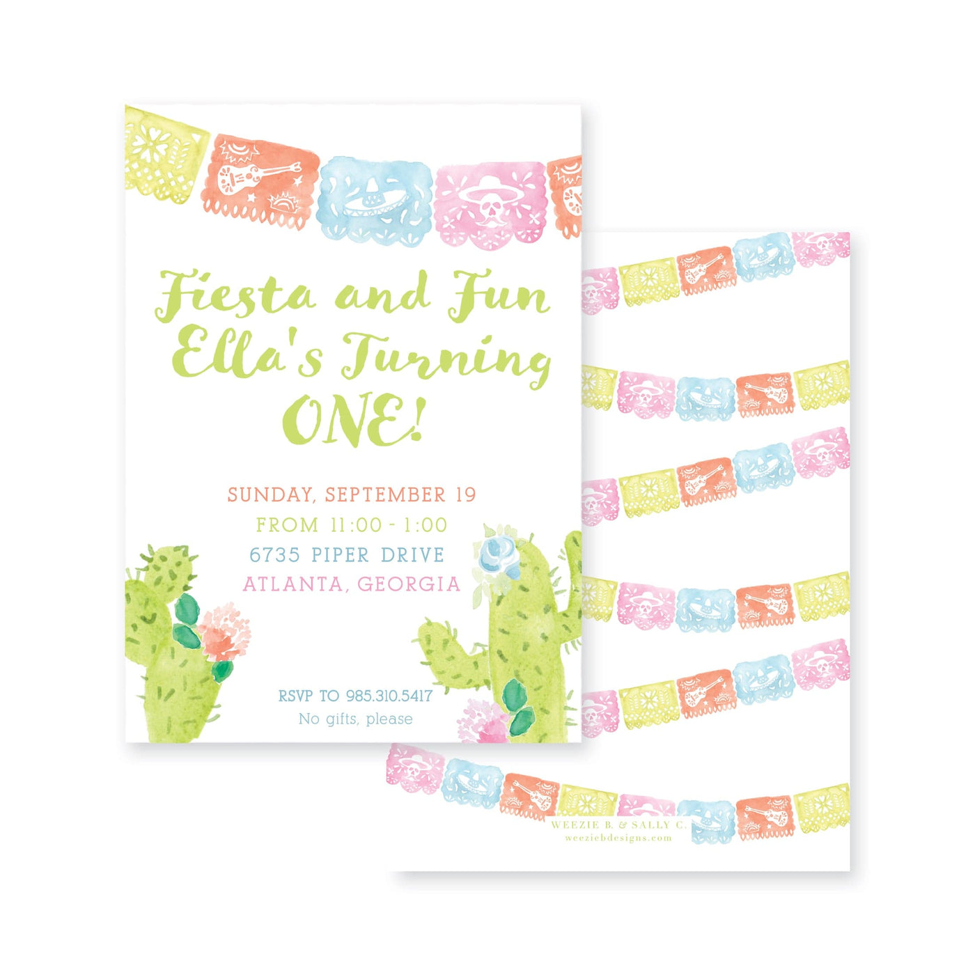 Watercolor Fiesta Birthday