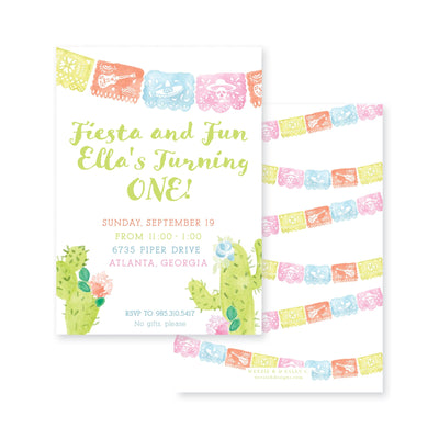 Watercolor Fiesta Birthday