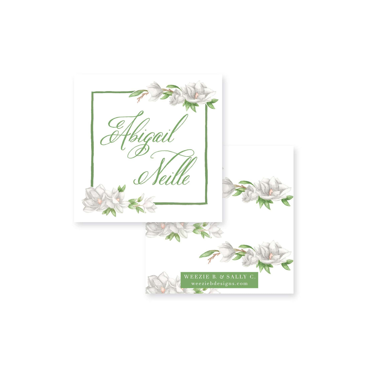 Watercolor Magnolia Stickers