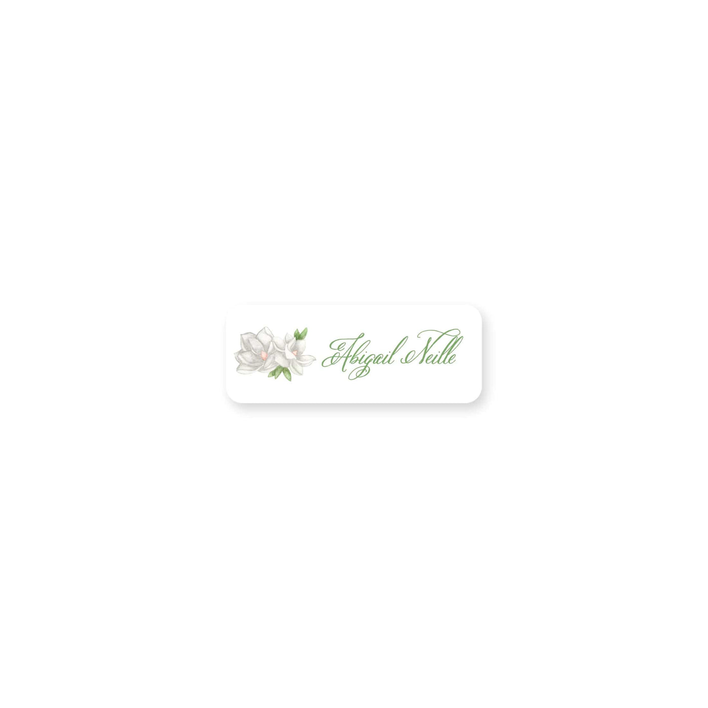 Watercolor Magnolia Permanent Stickers