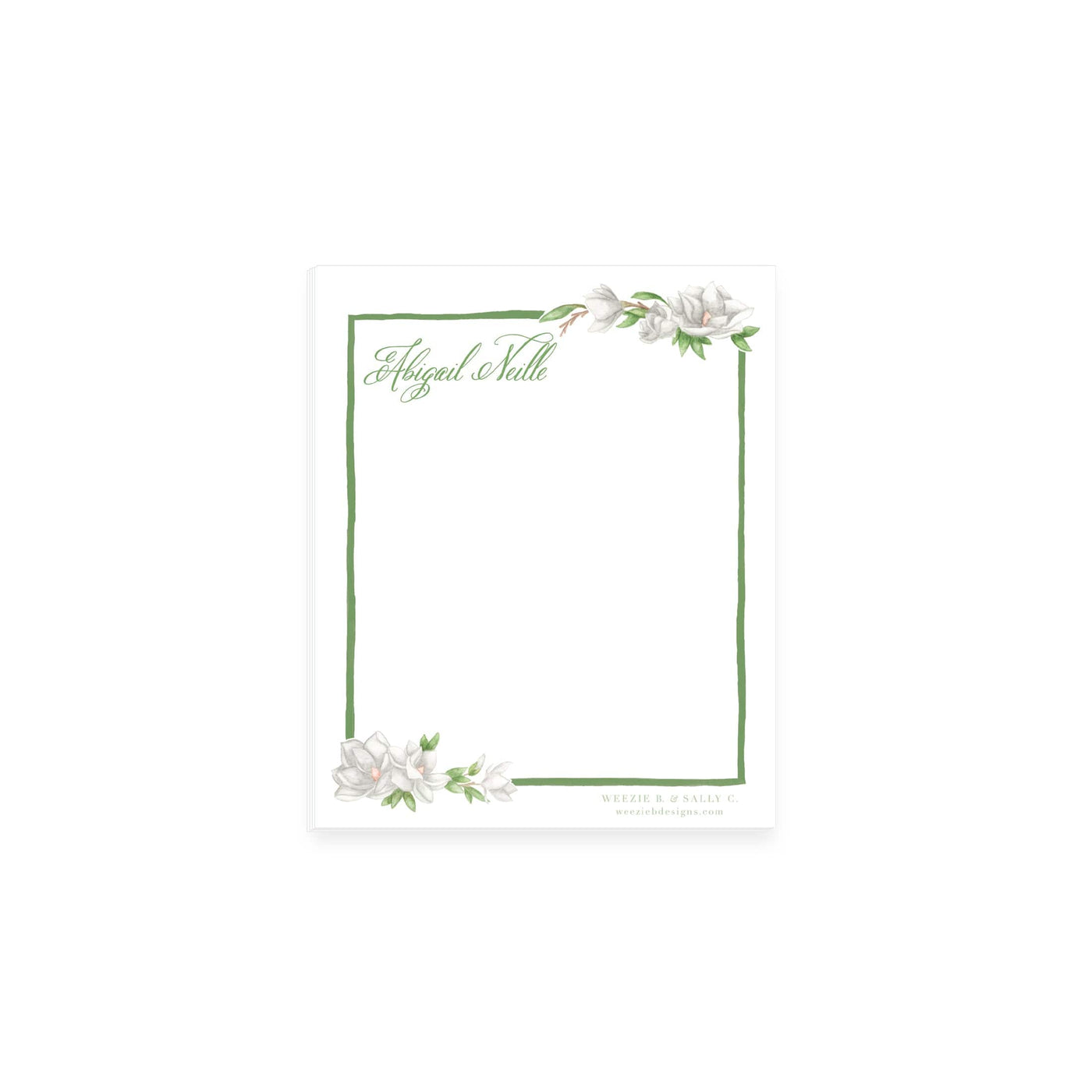 Watercolor Magnolia Notepad