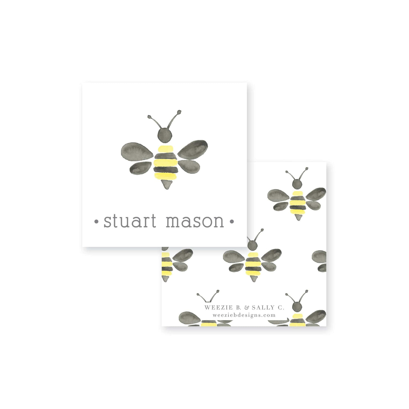 Watercolor Bumble Bee Sticker