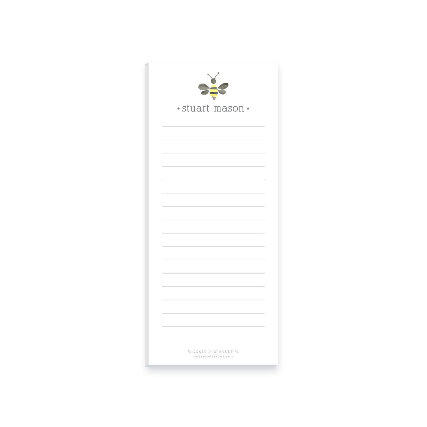Watercolor Bumble Bee Notepad