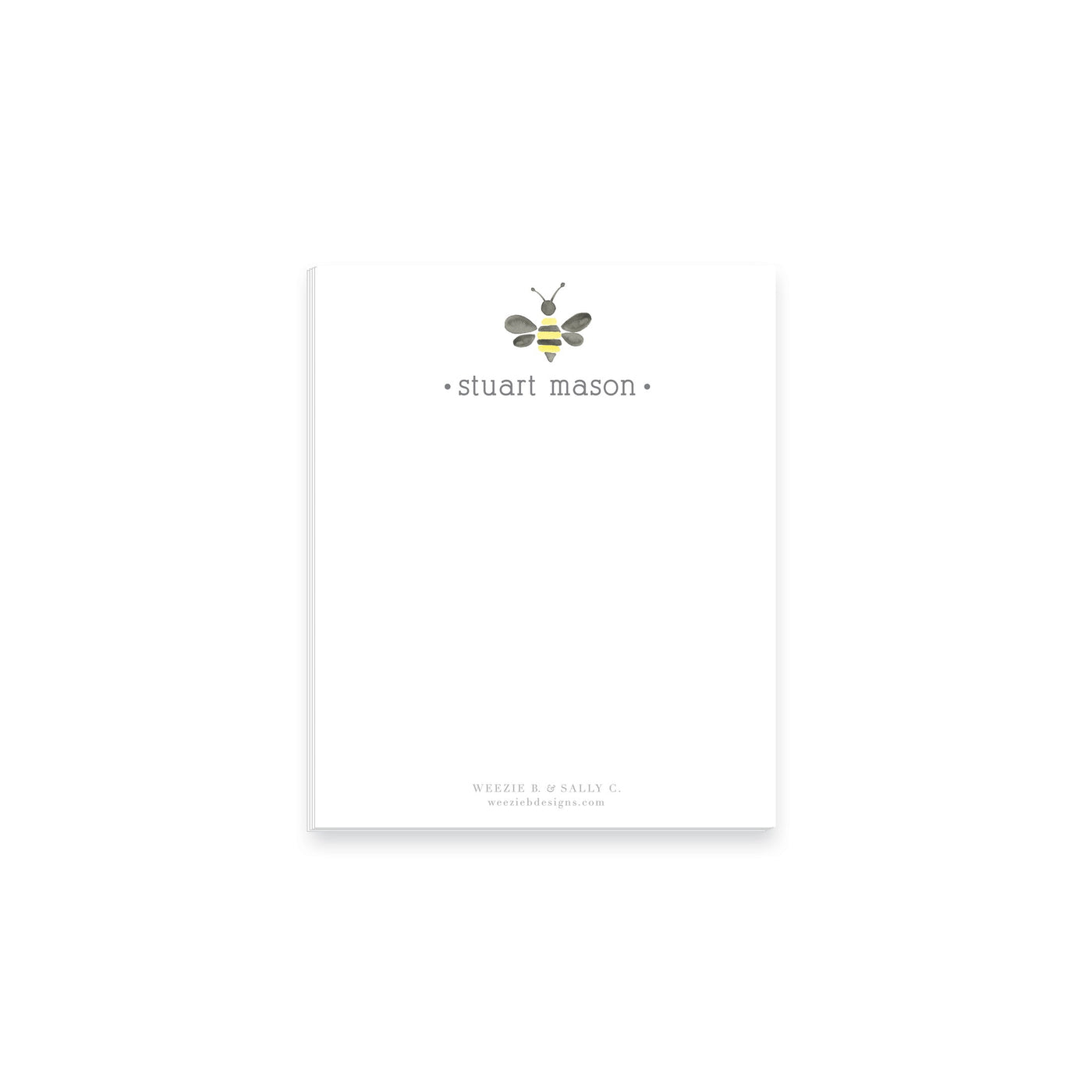 Watercolor Bumble Bee Notepad