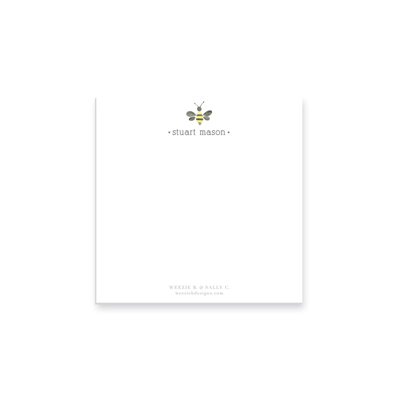 Watercolor Bumble Bee Notepad
