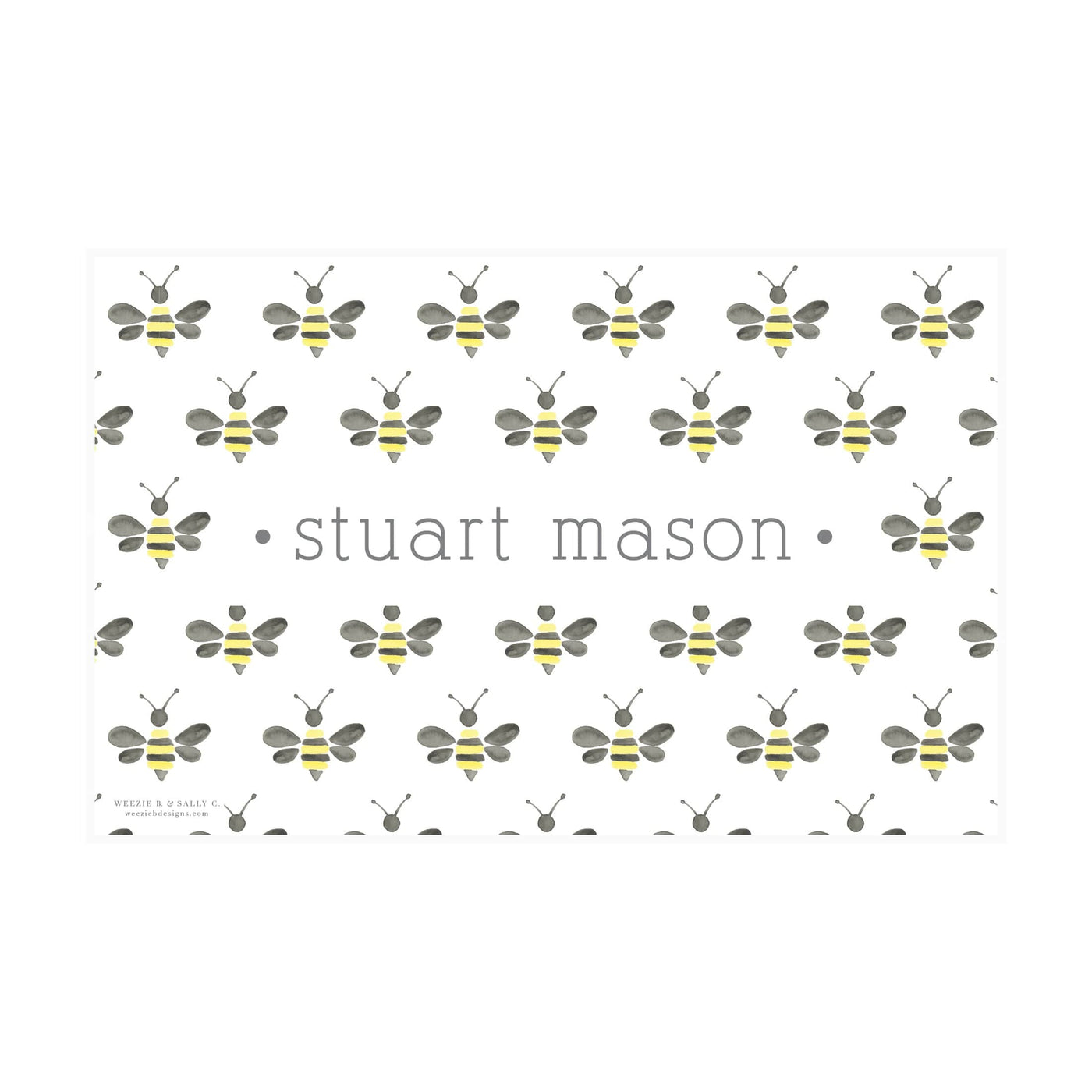 Watercolor Bumble Bee Placemat