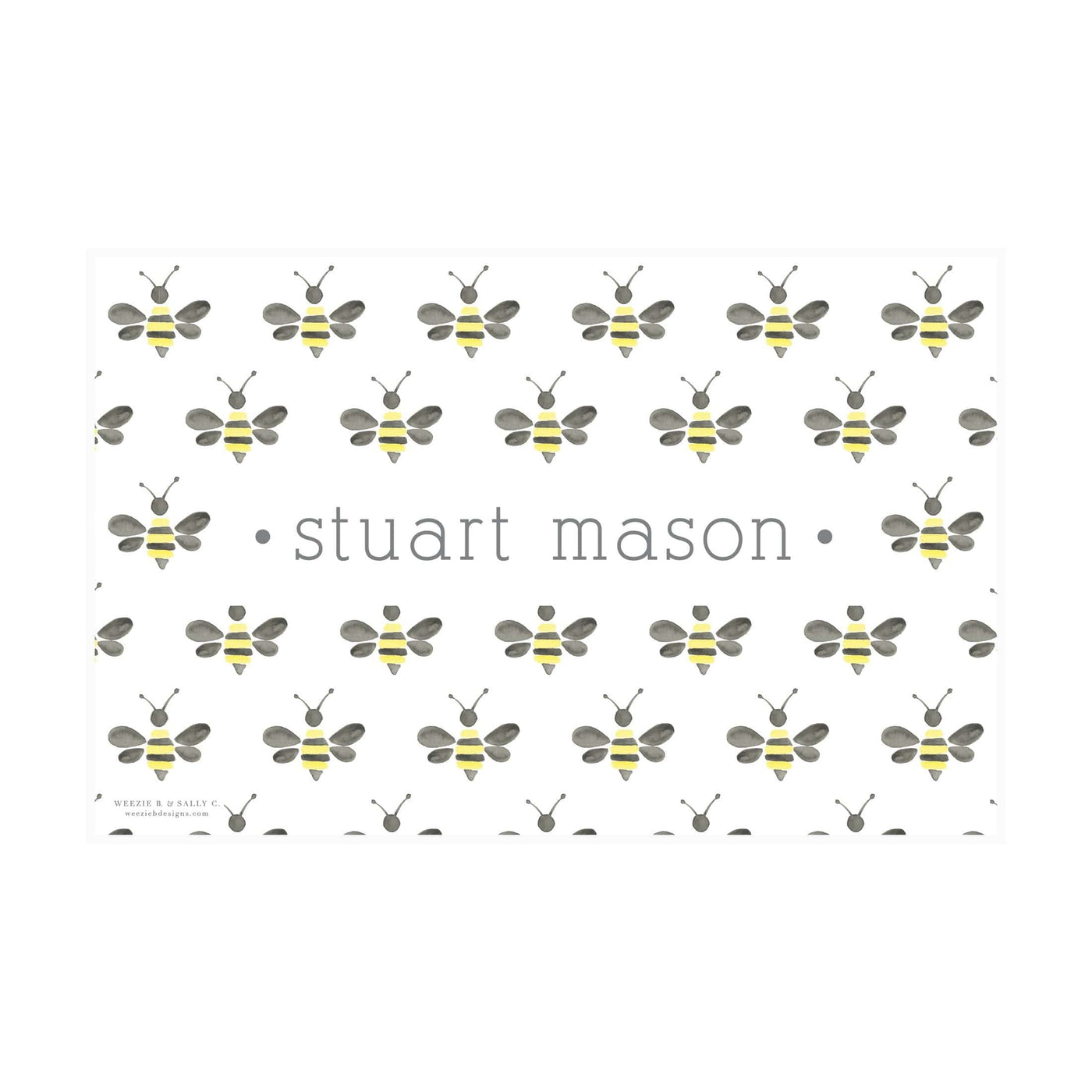 Watercolor Bumble Bee Placemat