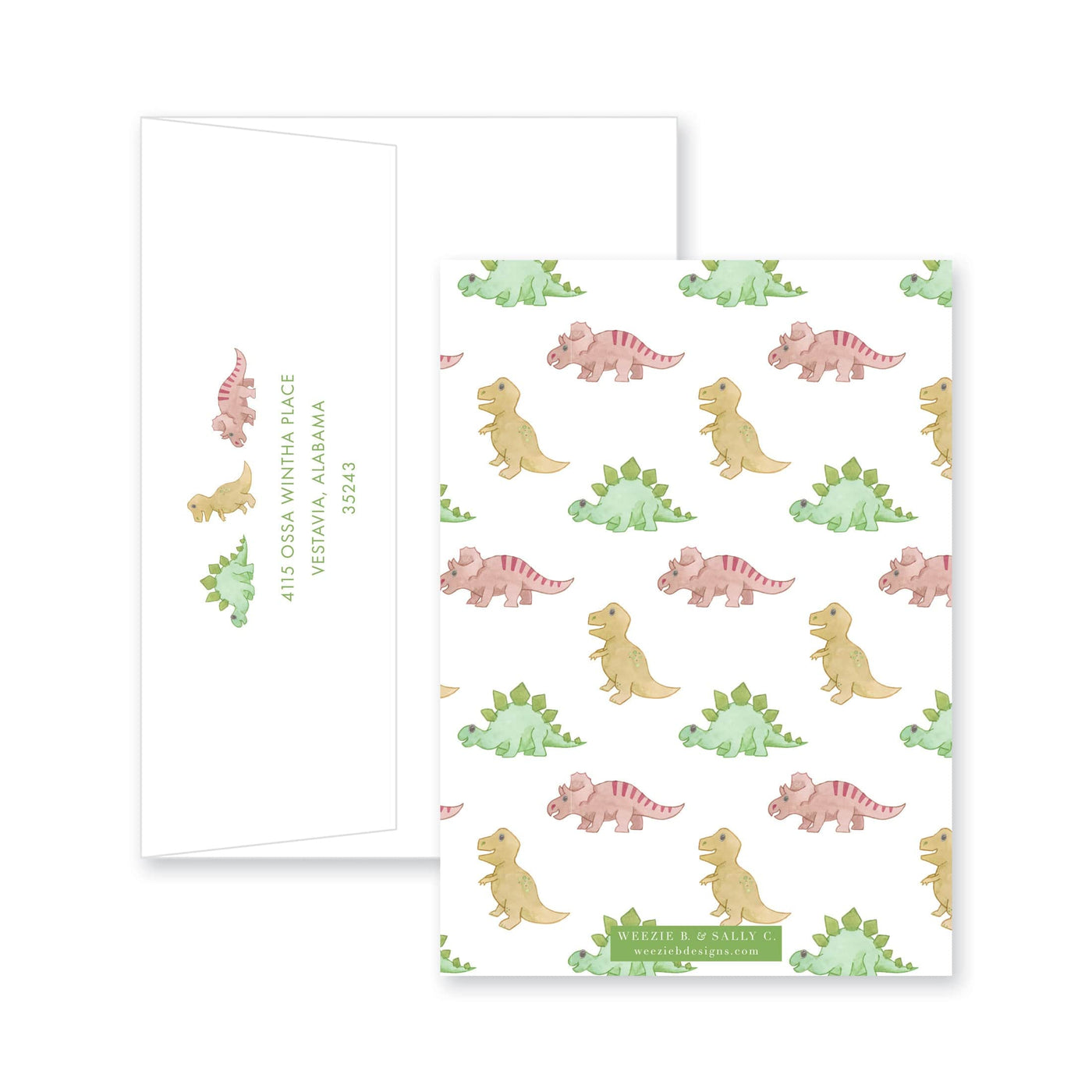Watercolor Dinosaur Birthday