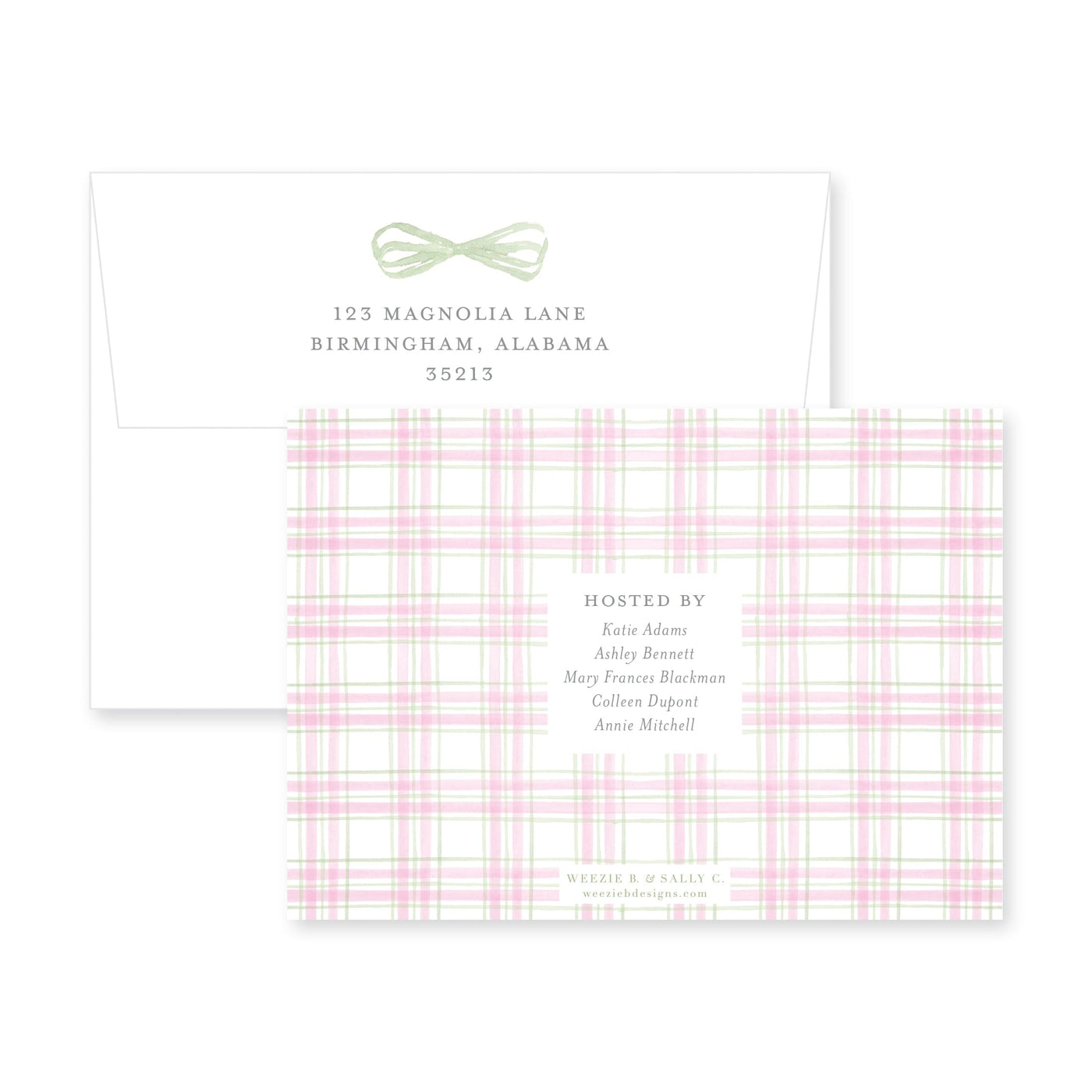 Watercolor Plaid Baby Shower