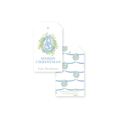 Single Hanging Wreaths Christmas Gift Tag