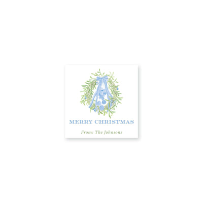 Single Hanging Wreath Christmas Stickers