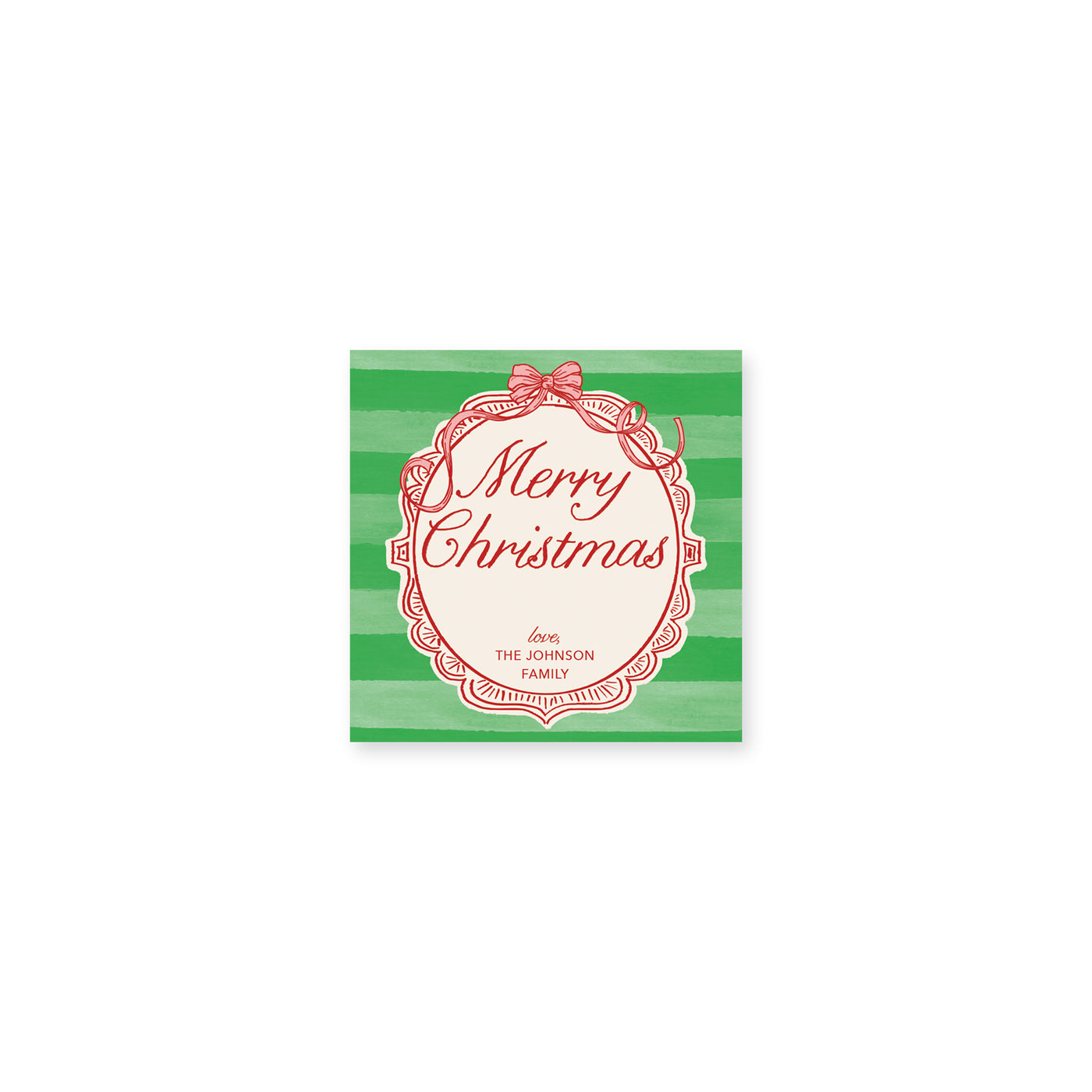 Antique Frame Christmas Stickers