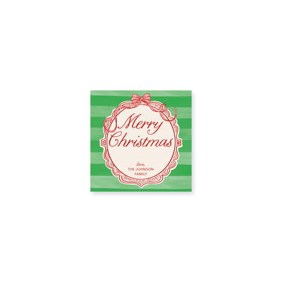 Antique Frame Christmas Stickers