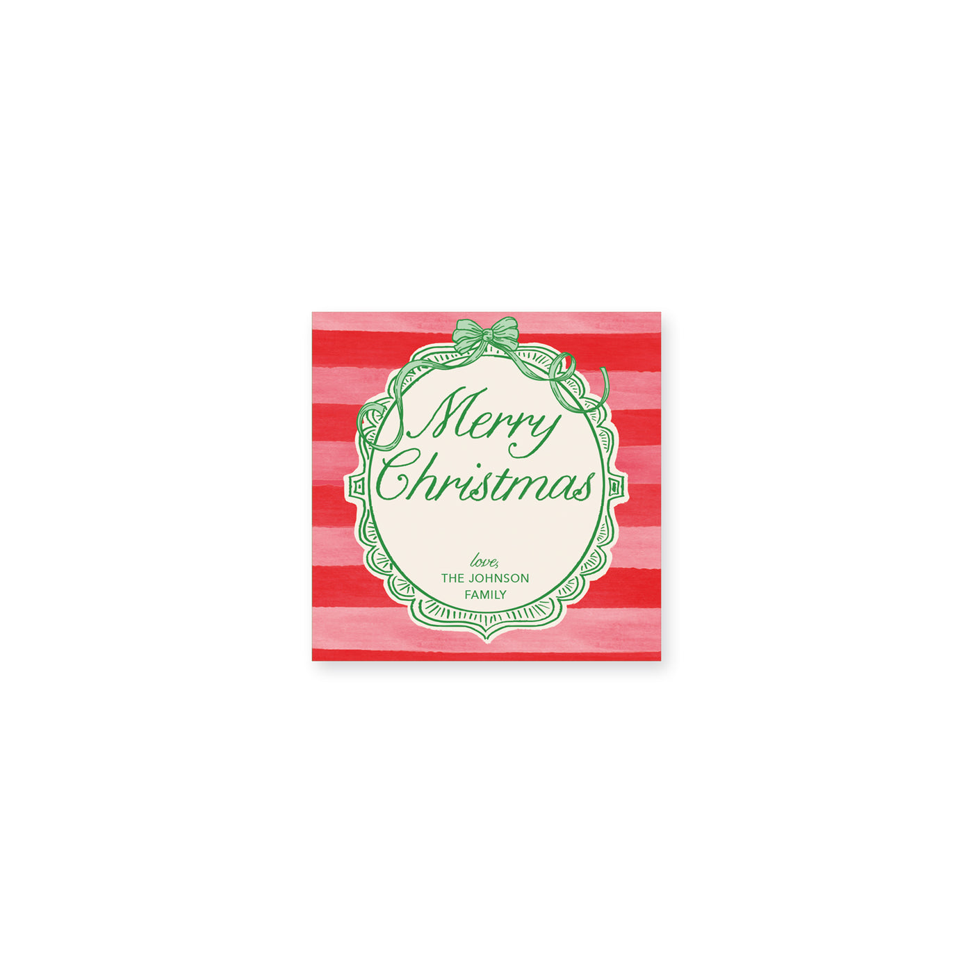 Antique Frame Christmas Stickers