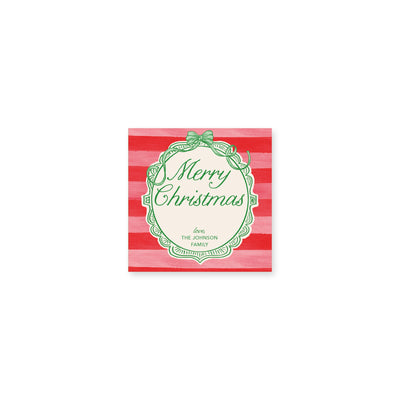 Antique Frame Christmas Stickers