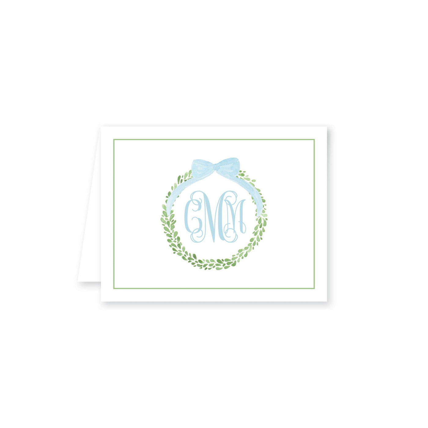 Boxwood Wreath Folded Note Card