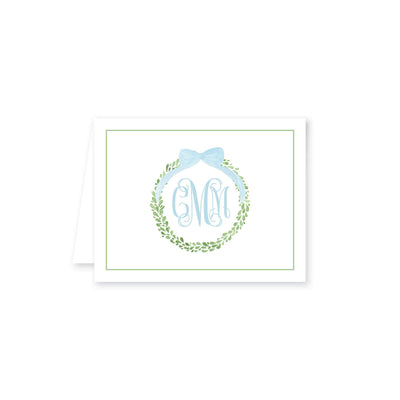 Boxwood Wreath Folded Note Card