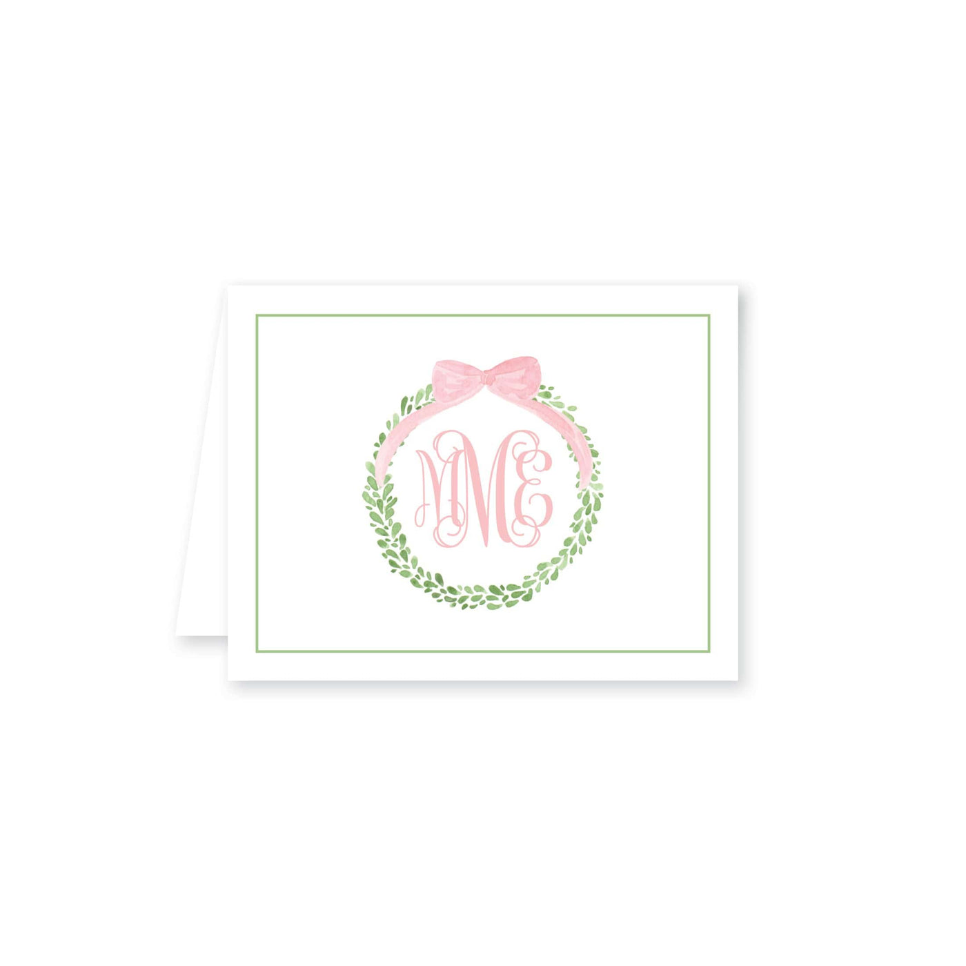 Boxwood Wreath Folded Note Card