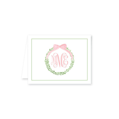 Boxwood Wreath Folded Note Card