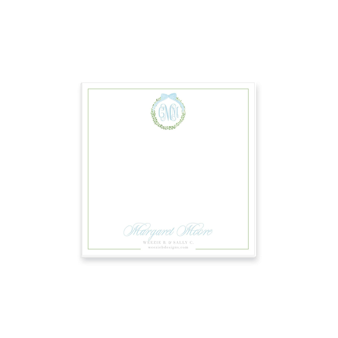 Boxwood Wreath Notepad