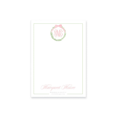 Boxwood Wreath Notepad