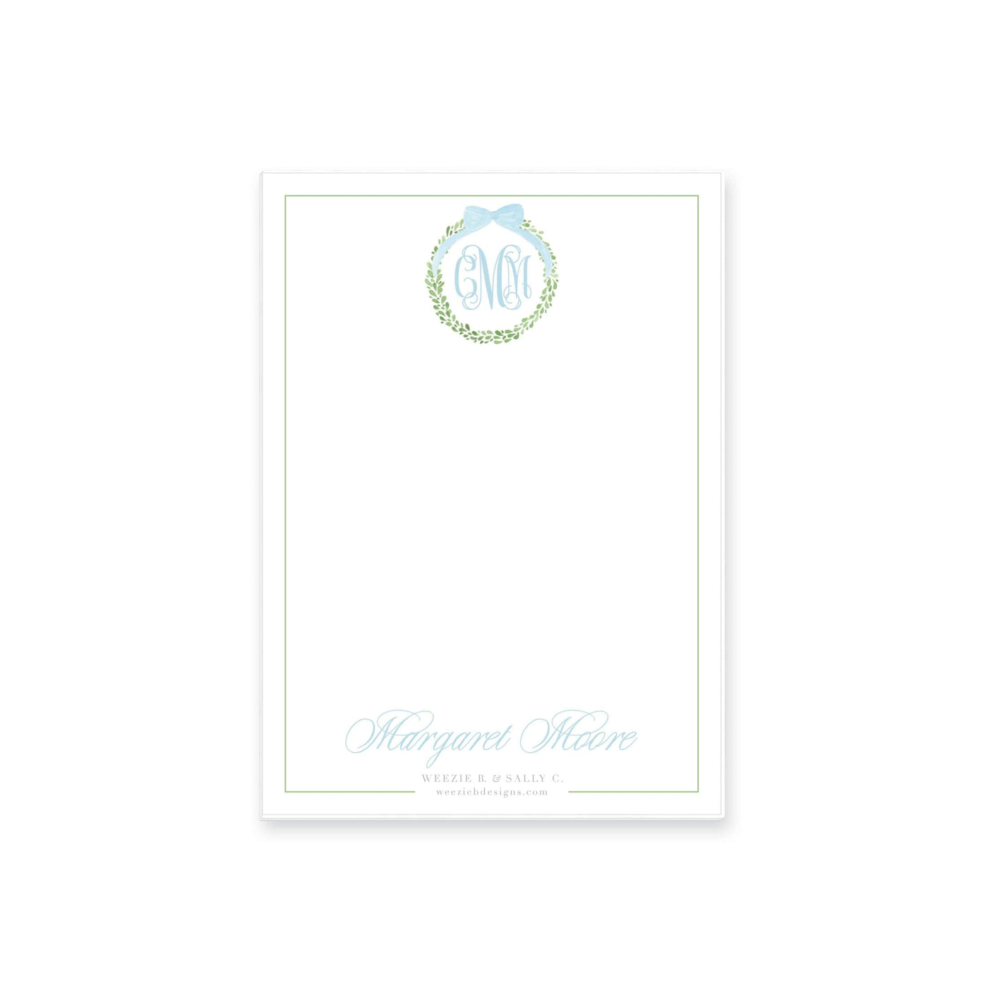 Boxwood Wreath Notepad