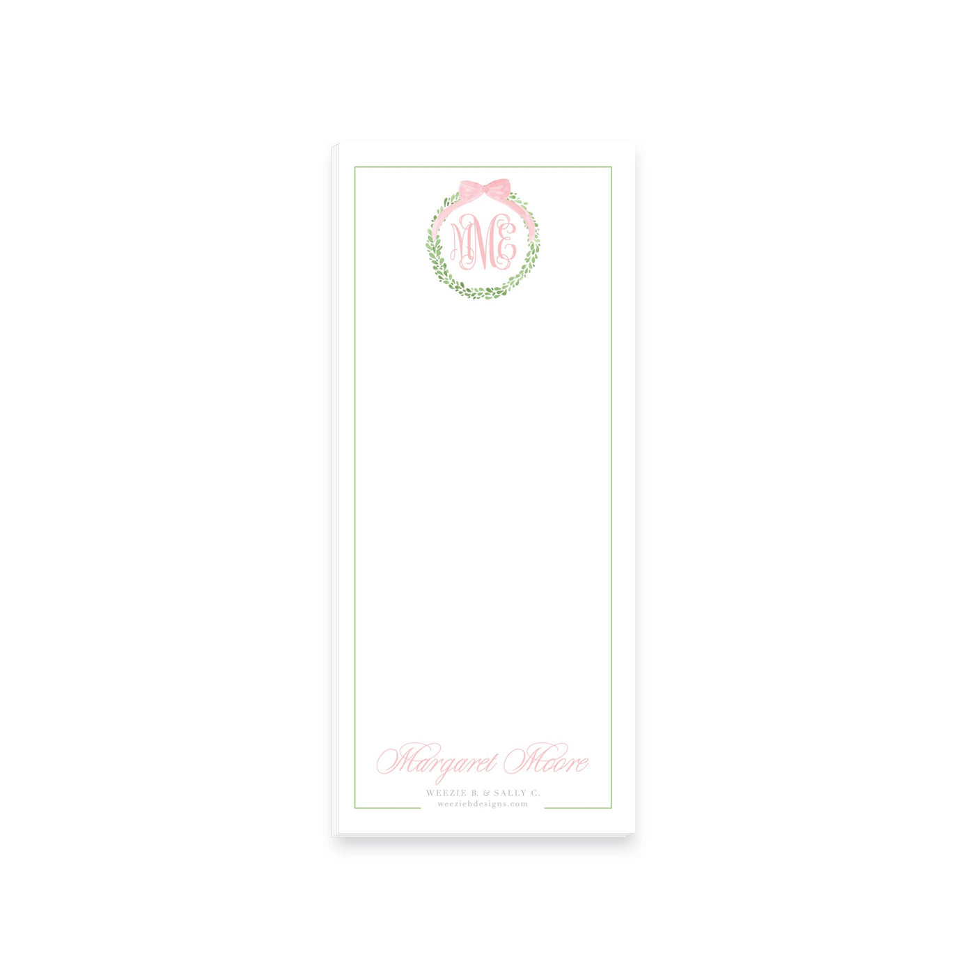 Boxwood Wreath Notepad