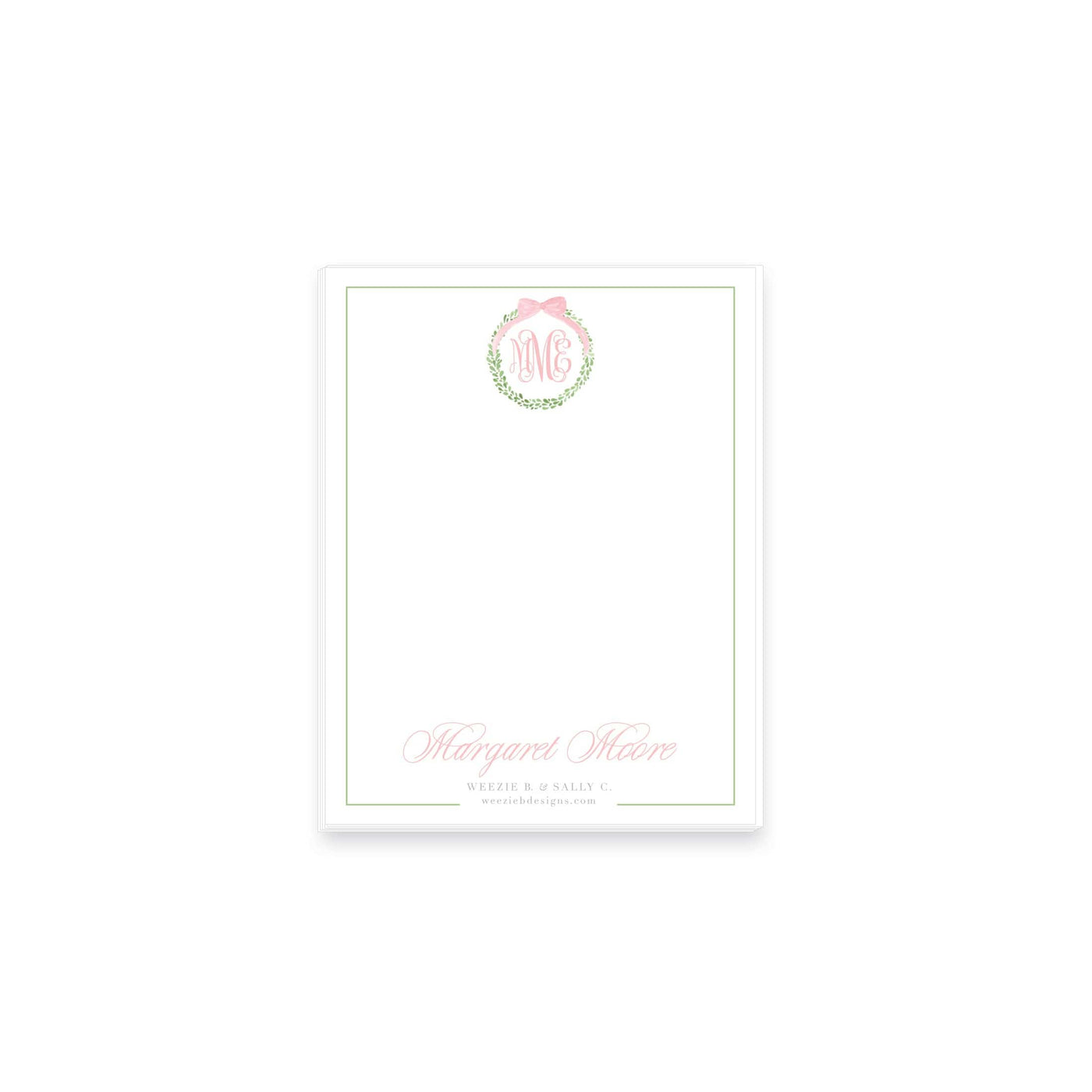 Boxwood Wreath Notepad