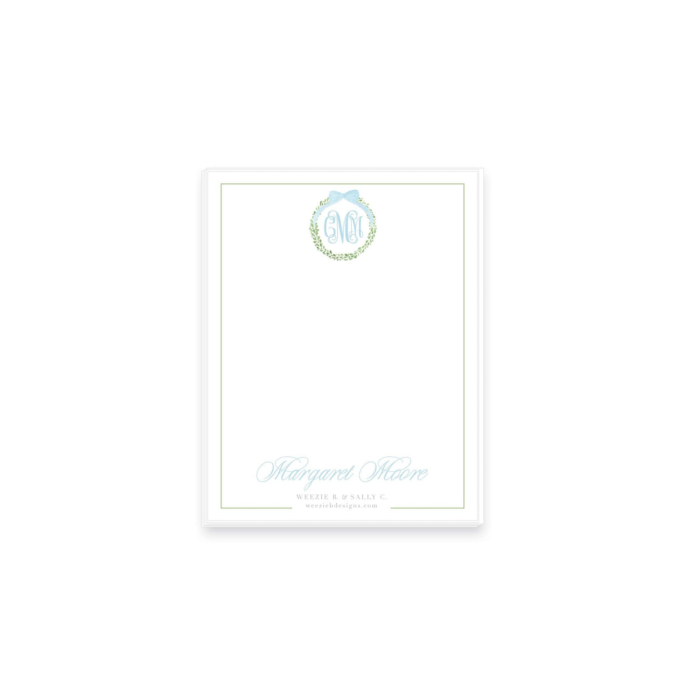 Boxwood Wreath Notepad