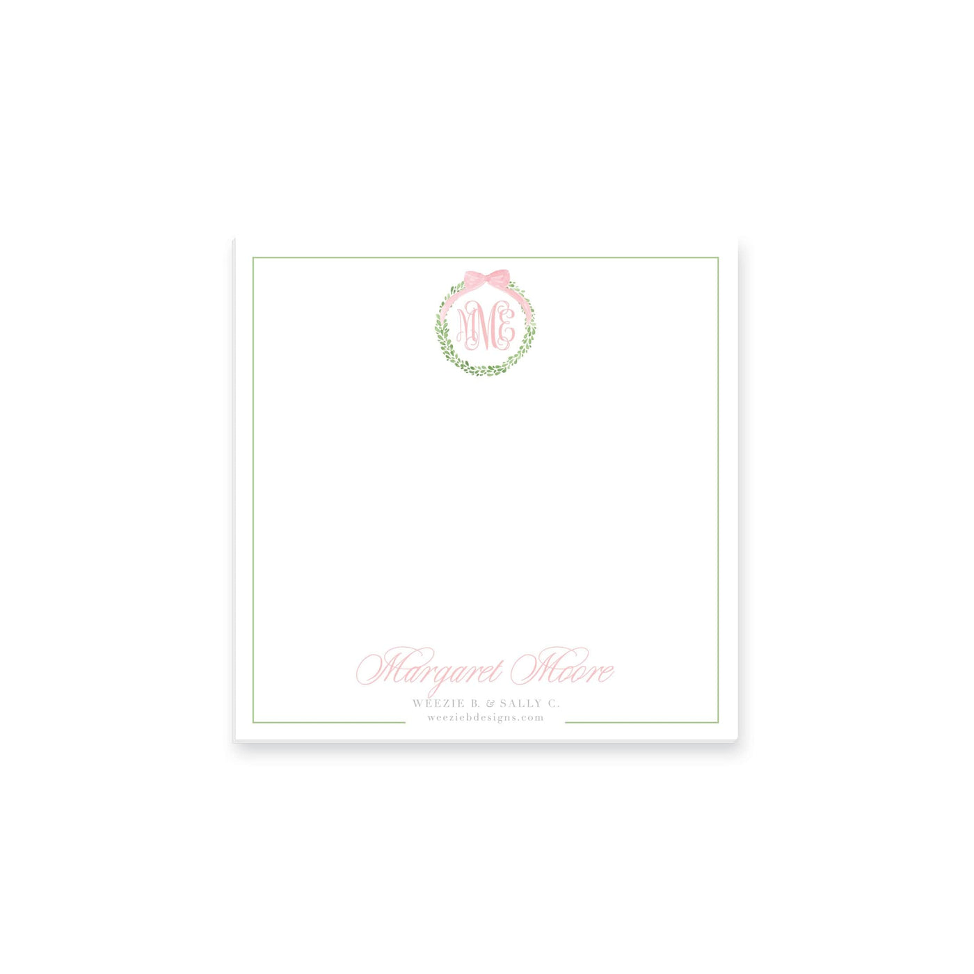 Boxwood Wreath Notepad