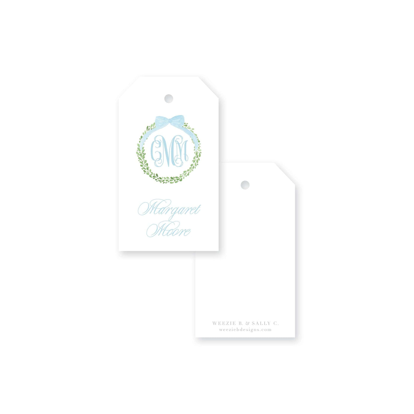 Boxwood Wreath Gift Tag