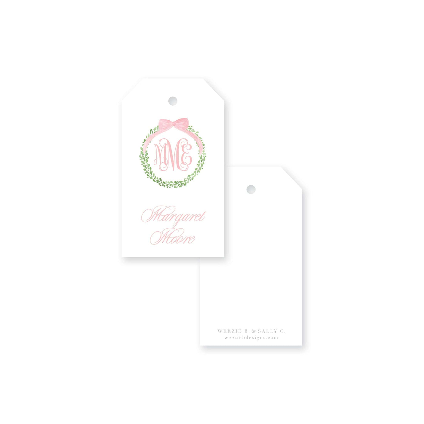 Boxwood Wreath Gift Tag
