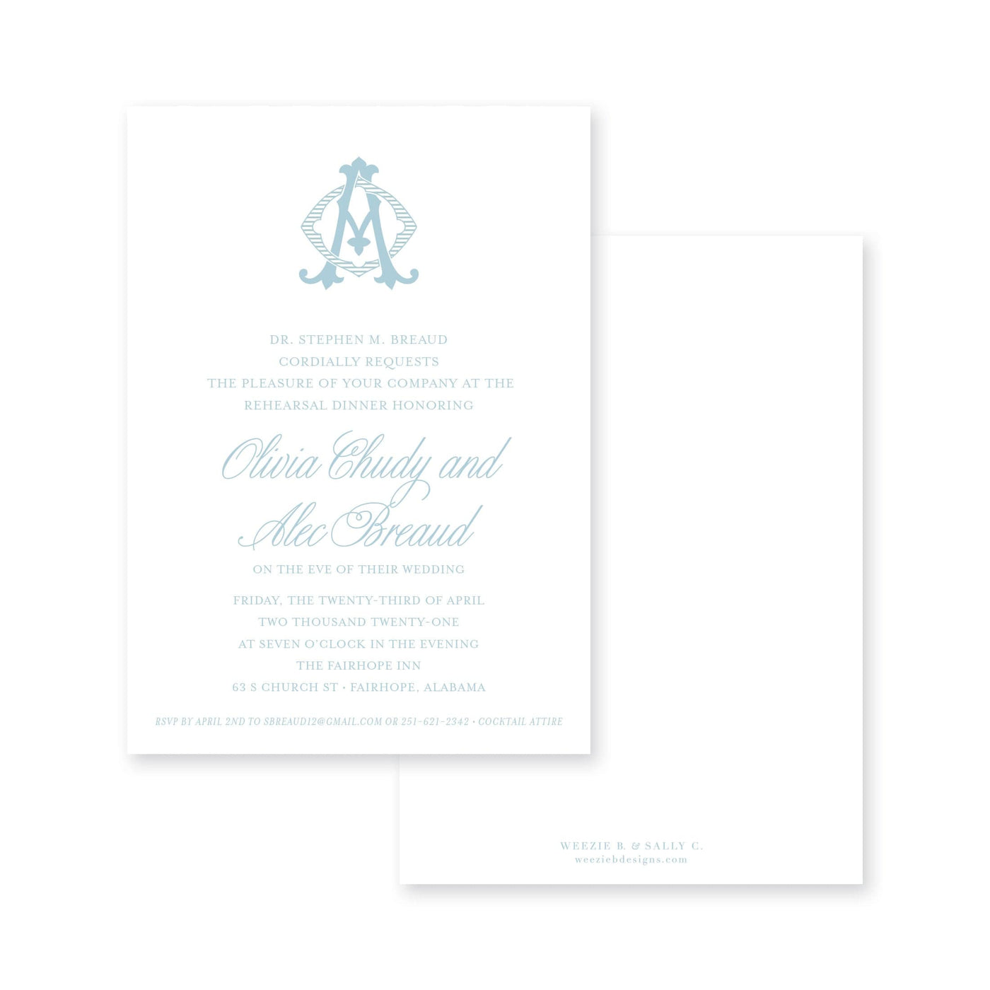 A Cordial Invitation Rehearsal