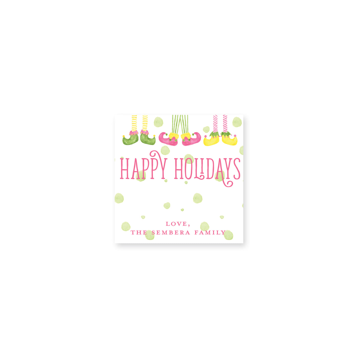 Dancing Elves Christmas Stickers