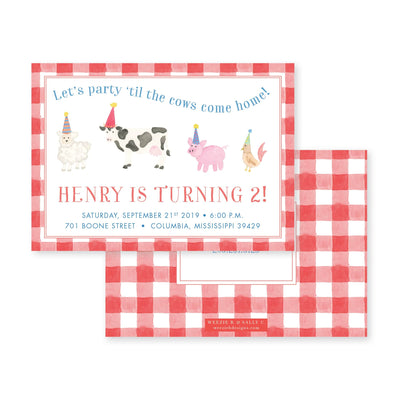 Let's Party Farm Animal Birthday
